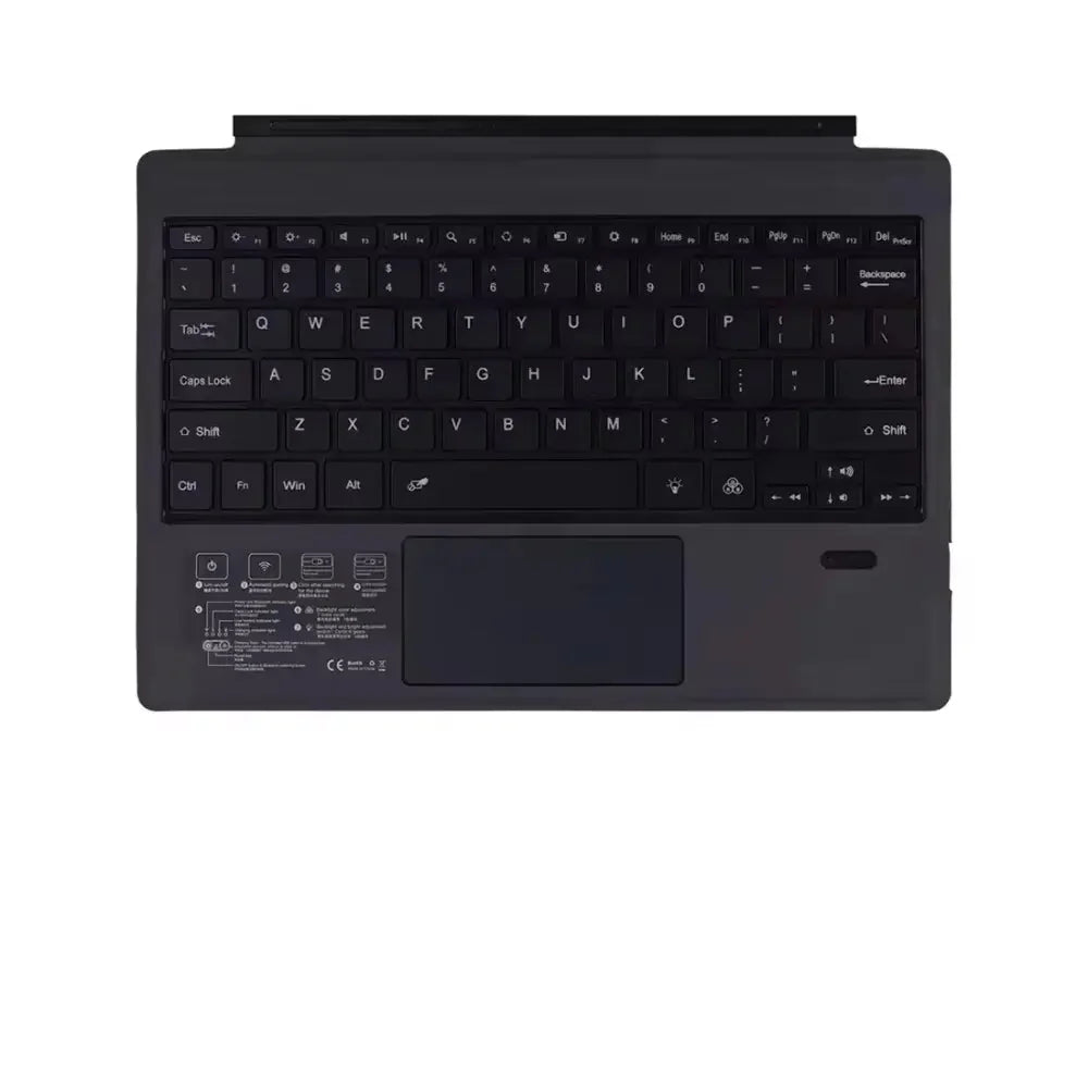 Backlit Bluetooth Keyboard Type Cover for Microsoft Surface Pro 3–7+ (12.3") & Pro 8–11/X (13")