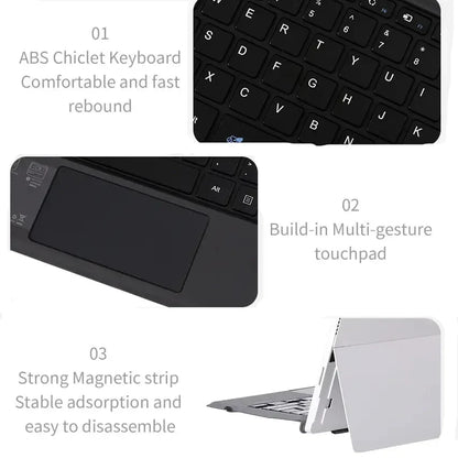 Backlit Bluetooth Keyboard Type Cover for Microsoft Surface Pro 3–7+ (12.3") & Pro 8–11/X (13")
