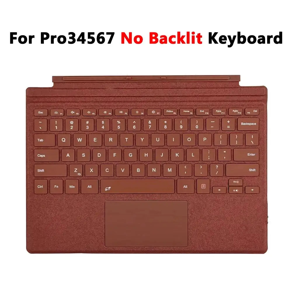 Backlit Bluetooth Keyboard Type Cover for Microsoft Surface Pro 3–7+ (12.3") & Pro 8–11/X (13")
