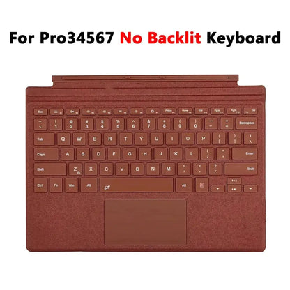 Backlit Bluetooth Keyboard Type Cover for Microsoft Surface Pro 3–7+ (12.3") & Pro 8–11/X (13")