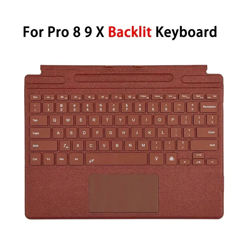 Backlit Bluetooth Keyboard Type Cover for Microsoft Surface Pro 3–7+ (12.3") & Pro 8–11/X (13")