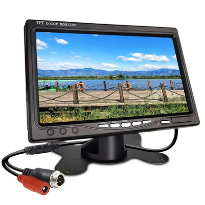 Backup Reverse Camera with 7" LCD Monitor – Easy Install 12V/24V CVBS