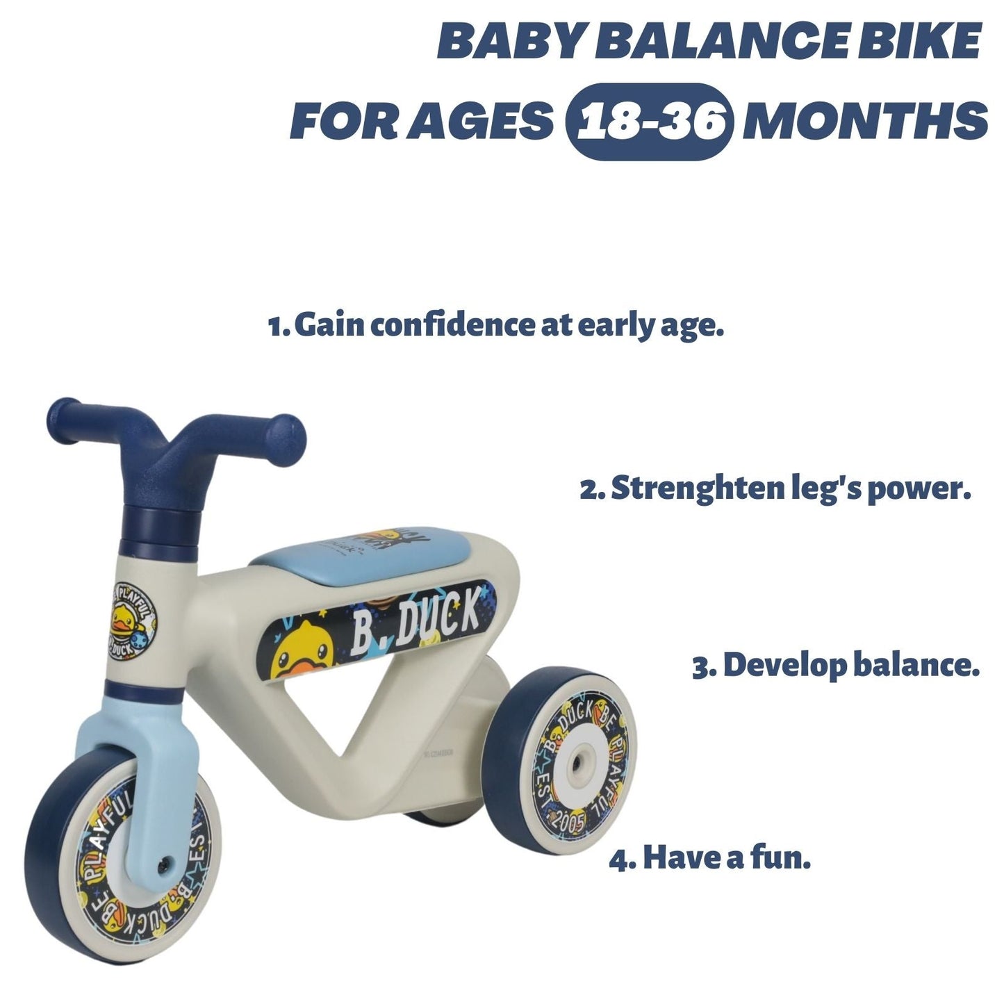 Baby Balance Bike 1005S Blue