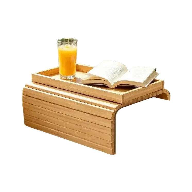 Bamboo Sofa Armrest Storage Rack