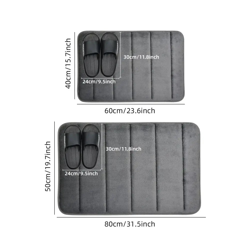 Bathroom Velvet Anti-slip Mat (different colours & sizes available)