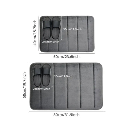 Bathroom Velvet Anti-slip Mat (different colours & sizes available)