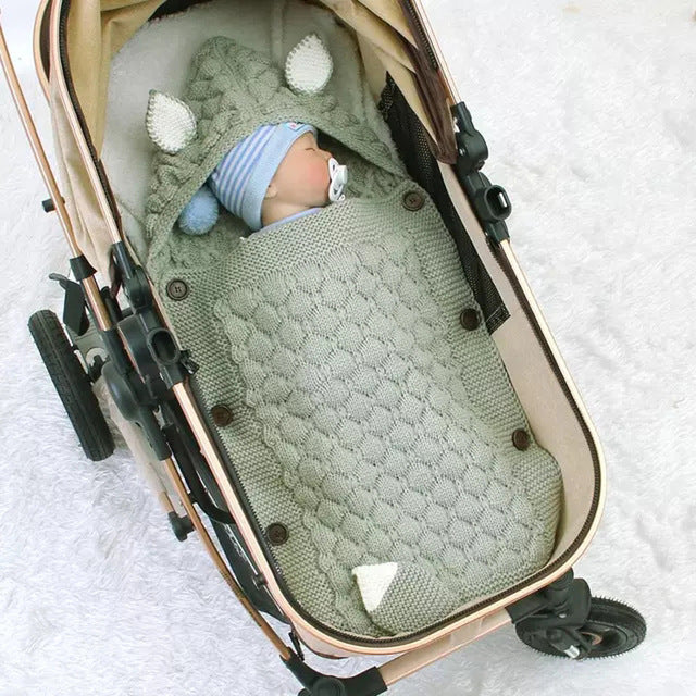Newborn Baby Swaddle Sleeping Bag for Strollers/Prams