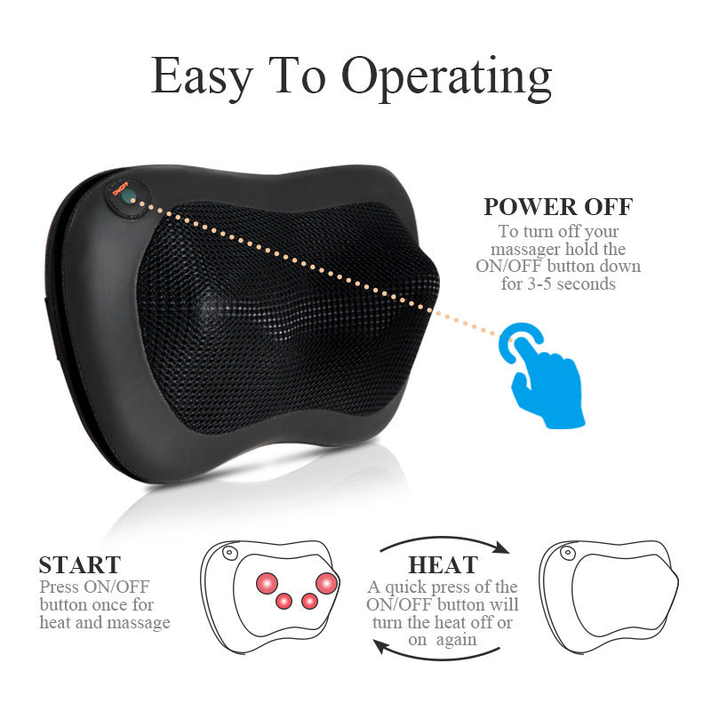 Neck Massager with Heating & Kneading Function