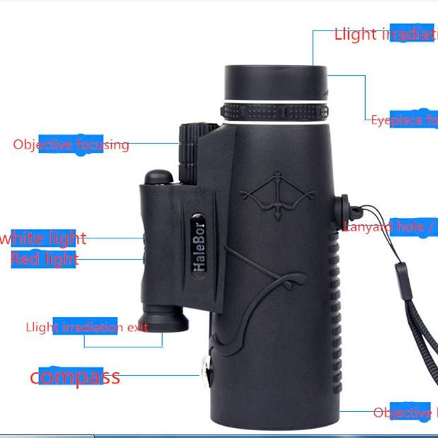 Night Vision Monocular Telescope 50X Outdoor for Hunting