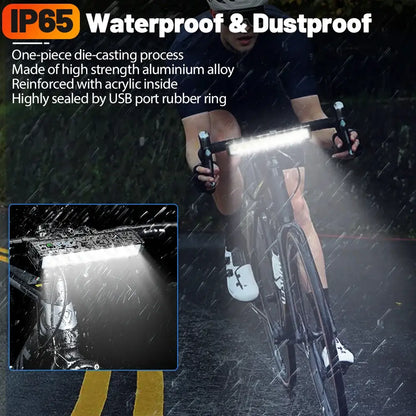 10000-Lumen Bicycle Front Light (Rechargeable)