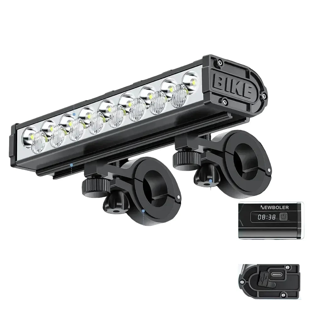 10000-Lumen Bicycle Front Light (Rechargeable)