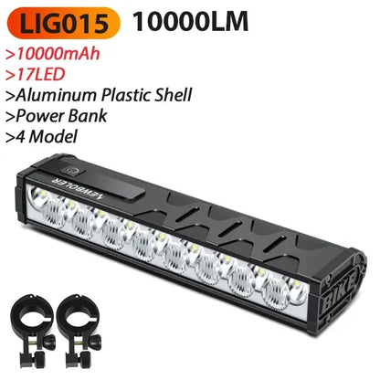 10000-Lumen Bicycle Front Light (Rechargeable)