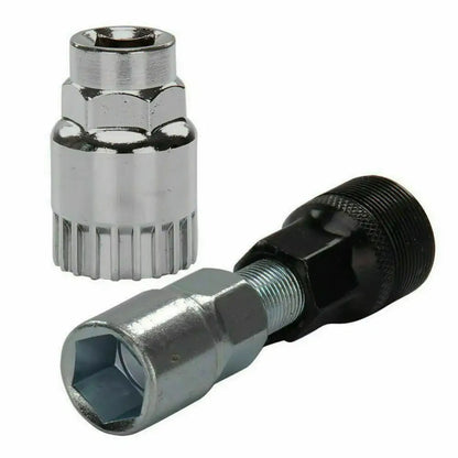 Bicycle Repair Tool Set with Chain Breaker, Spoke Wrench, Bottom Bracket & Freewheel Removal Tools