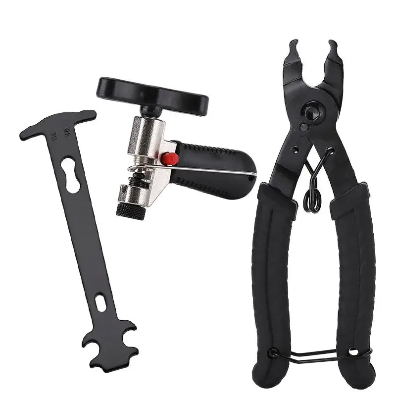 Bicycle Repair Tool Set with Chain Breaker, Spoke Wrench, Bottom Bracket & Freewheel Removal Tools