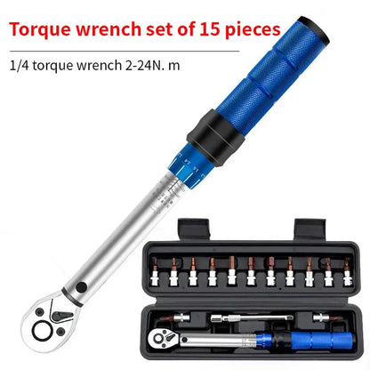 Bicycle Torque Wrench Set 1/4″ (2–24 Nm)
