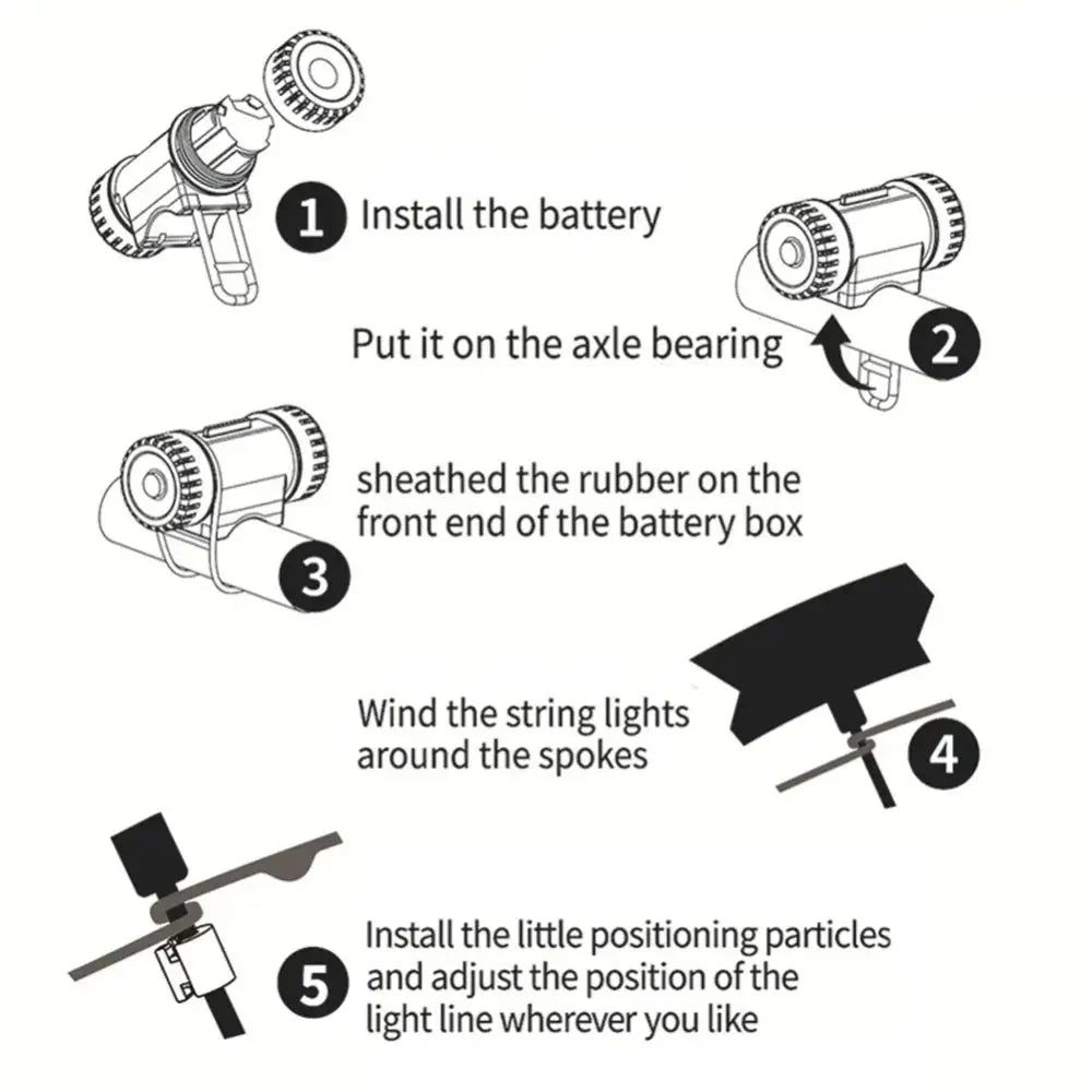 Bicycle Wheel Spoke & Valve Lights