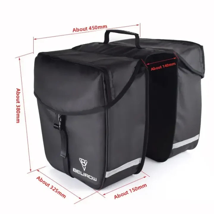 25/34L Waterproof Bicycle Pannier Bags