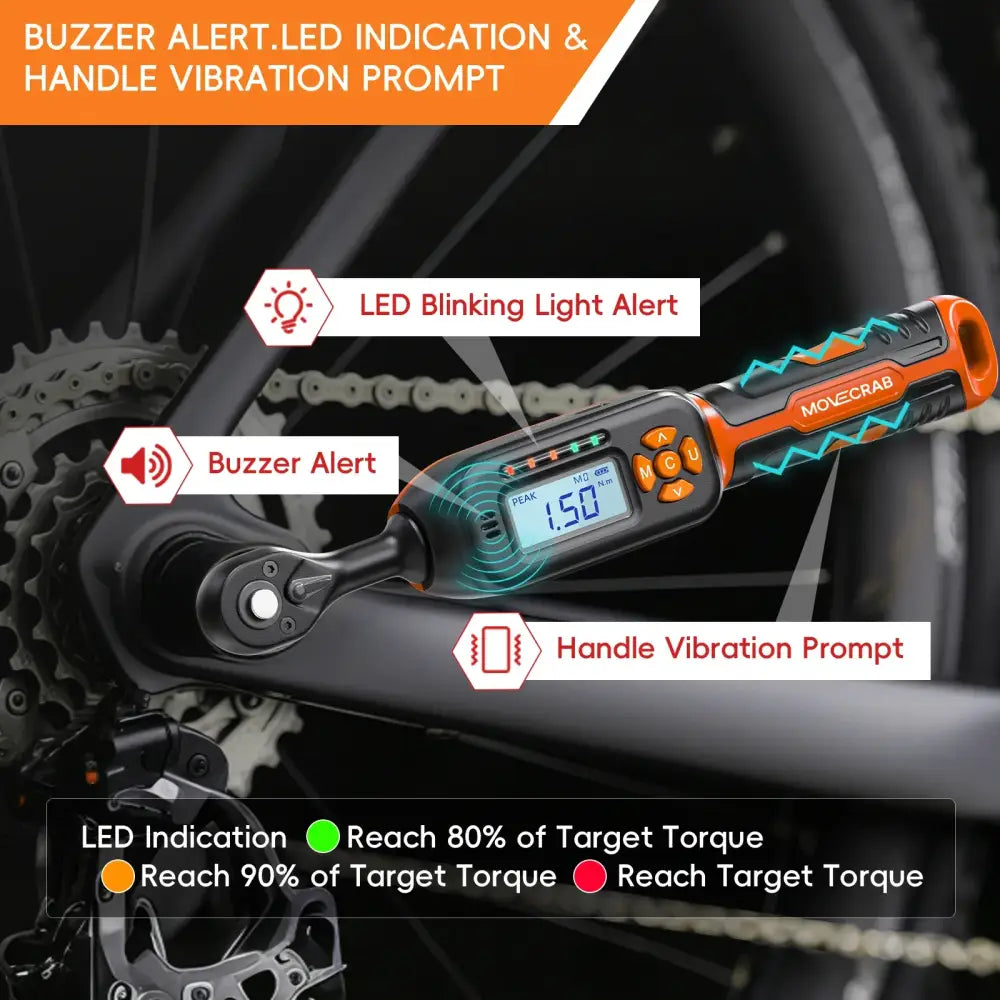 Bike Digital Torque Wrench Set (1/4″ Drive) (40pcs)