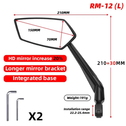 Bike Rear View Mirror 360° Adjustable (different models available)