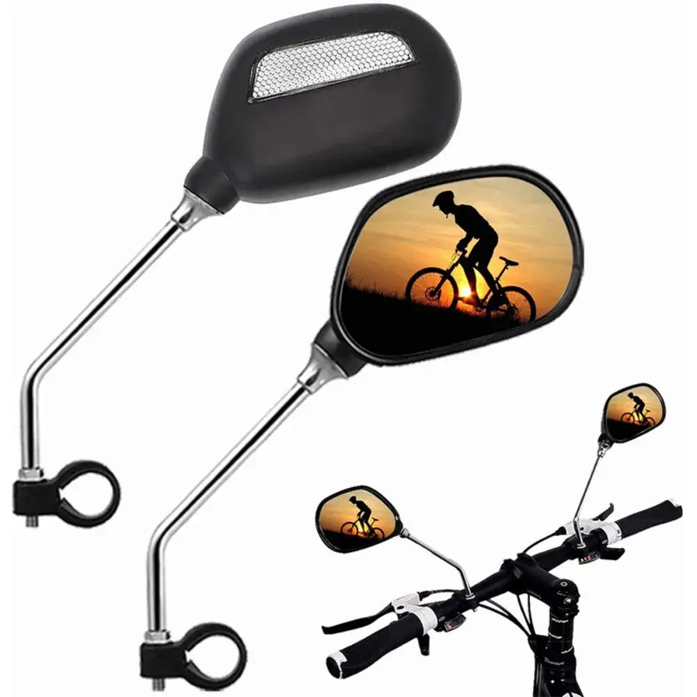 Bike Rearview Mirror 360° Adjustable with Reflector