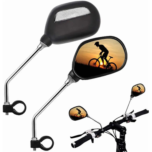 Bike Rearview Mirror 360° Adjustable with Reflector