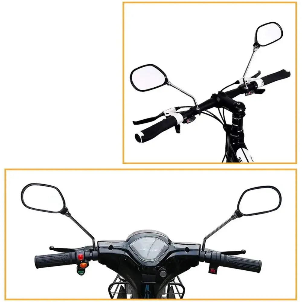 Bike Rearview Mirror 360° Adjustable with Reflector