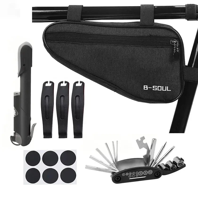 16-in-1 Bicycle Repair Kit with Mini Pump