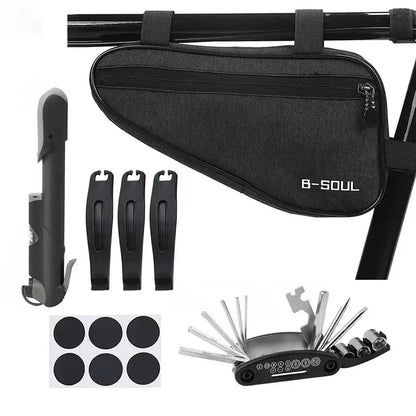 16-in-1 Bicycle Repair Kit with Mini Pump