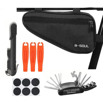 16-in-1 Bicycle Repair Kit with Mini Pump