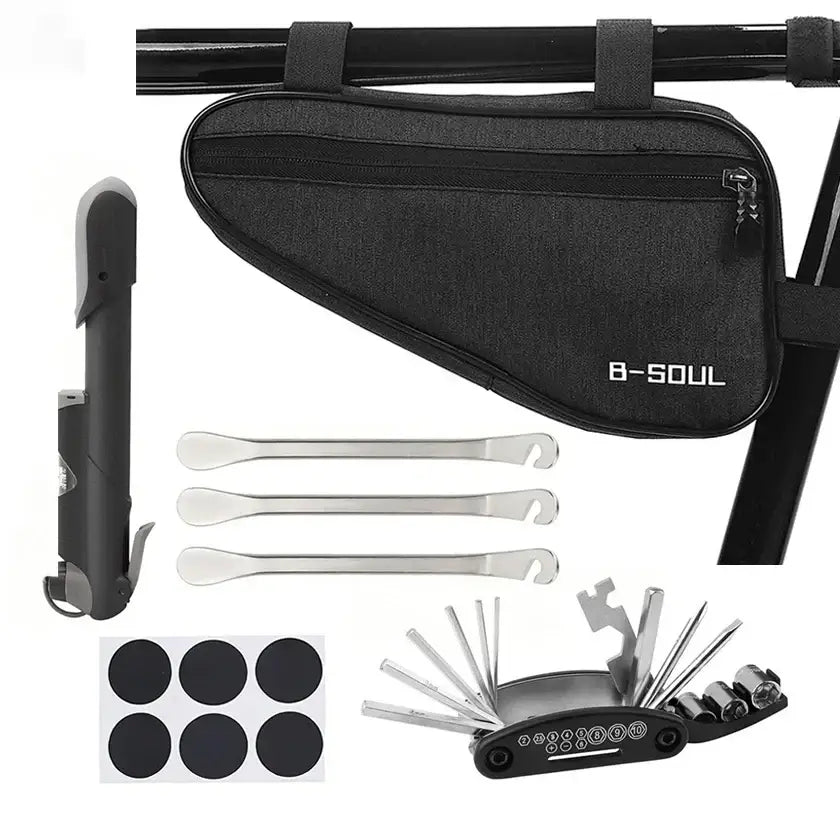 16-in-1 Bicycle Repair Kit with Mini Pump