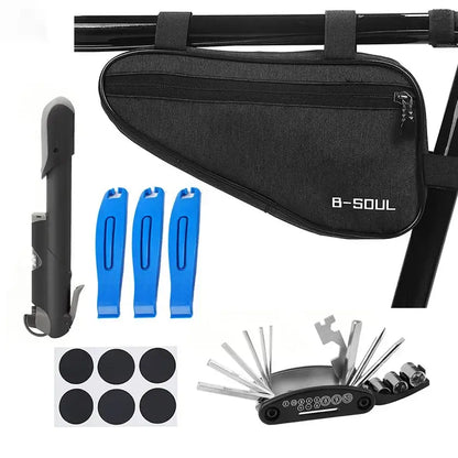 16-in-1 Bicycle Repair Kit with Mini Pump