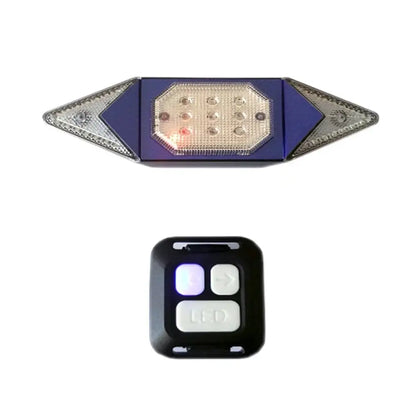Wireless Remote-Controlled Bicycle Smart Taillight with Turn Signals (USB Rechargeable)