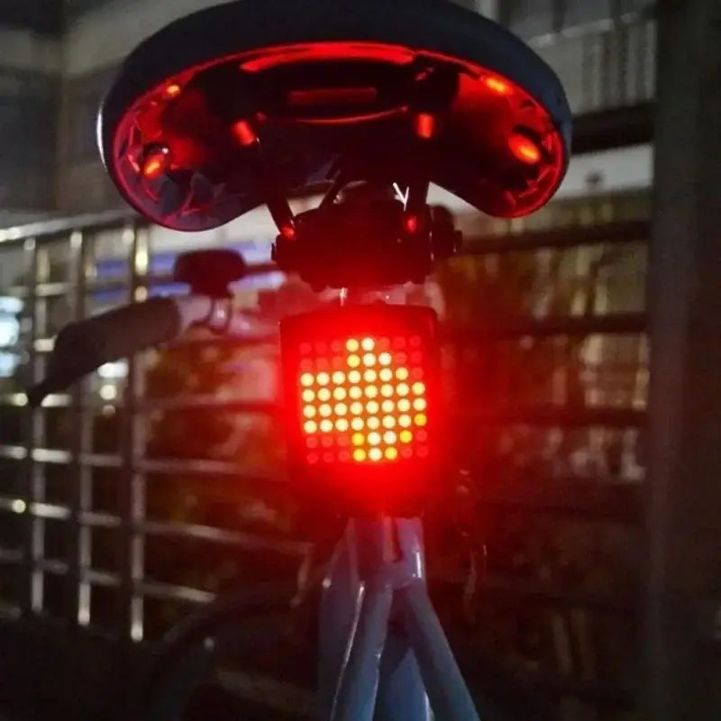 Wireless Bike Tail Light with Remote Control (USB Rechargeable)