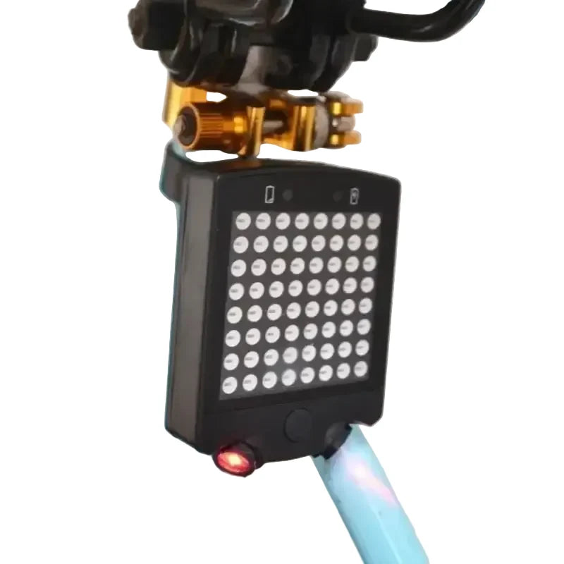 Wireless Bike Tail Light with Remote Control (USB Rechargeable)
