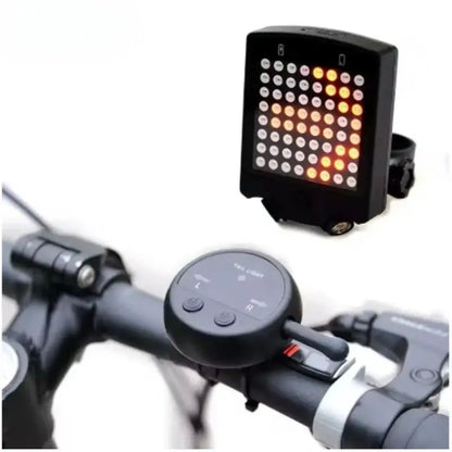 Wireless Bike Tail Light with Remote Control (USB Rechargeable)