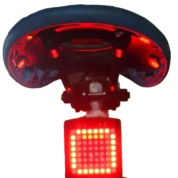 Wireless Bike Tail Light with Remote Control (USB Rechargeable)