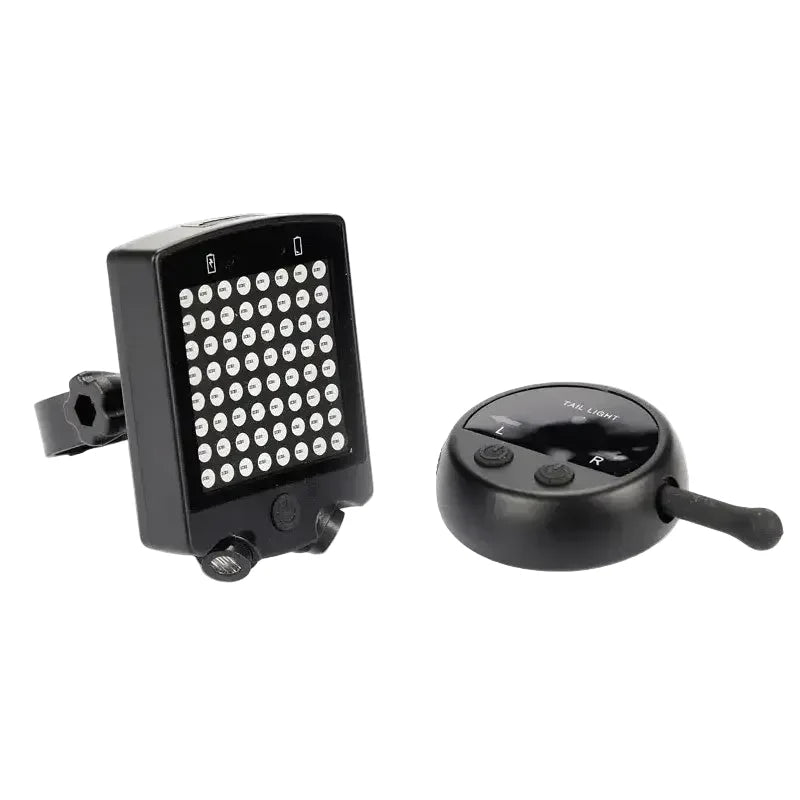 Wireless Bike Tail Light with Remote Control (USB Rechargeable)