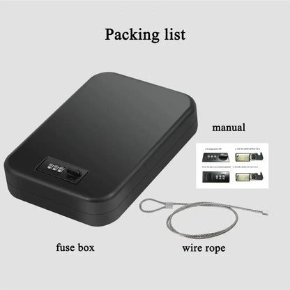 Biometric Gun Safe Box – Mini Fingerprint & Password Vault