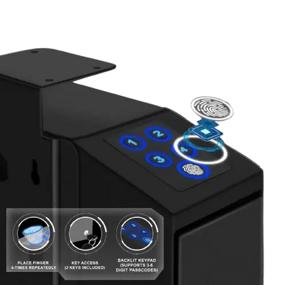 Biometric Handgun Safe with Fingerprint & PIN