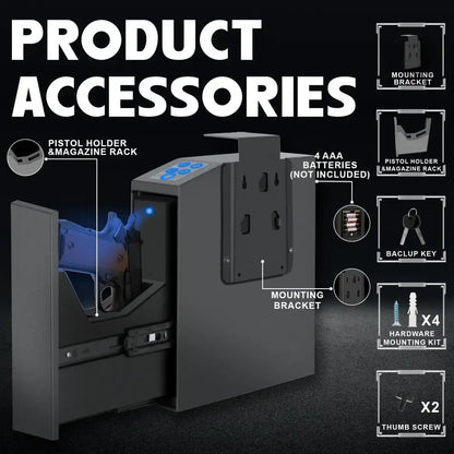 Biometric Handgun Safe with Fingerprint & PIN