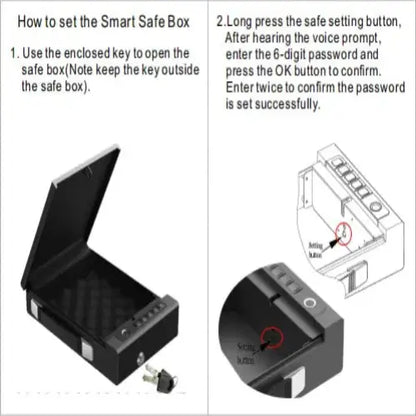 Biometric Portable Gun Safe Box