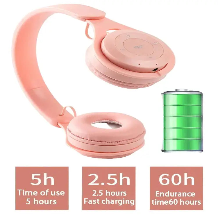 Bluetooth 5.0 Folding Wireless Headset (5 colours available)