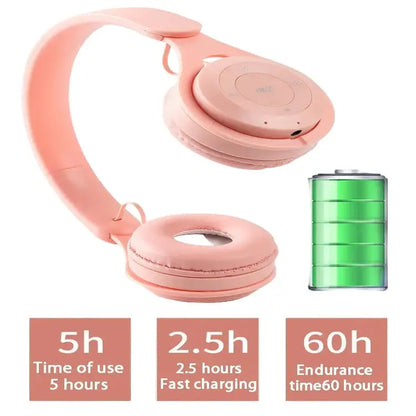 Bluetooth 5.0 Folding Wireless Headset (5 colours available)