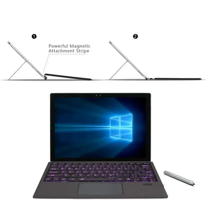 Bluetooth Backlit Keyboard with Touchpad for Microsoft Surface Pro 3–11, Pro X & Pro 7+
