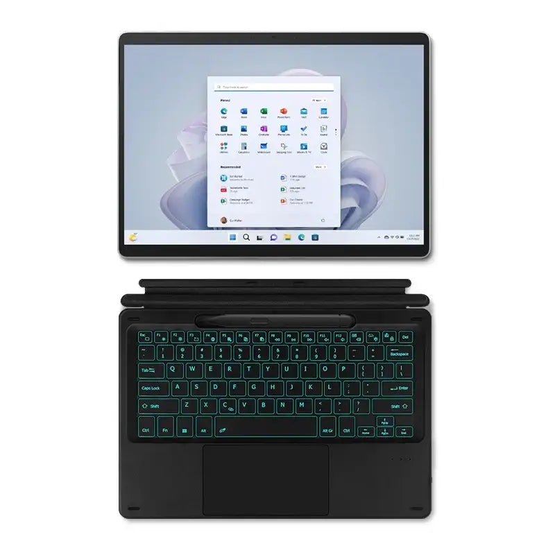 Bluetooth Backlit Keyboard with Touchpad for Microsoft Surface Pro 8, 9, 10, 11 & Pro X