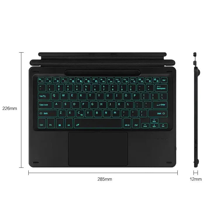 Bluetooth Backlit Keyboard with Touchpad for Microsoft Surface Pro 8, 9, 10, 11 & Pro X