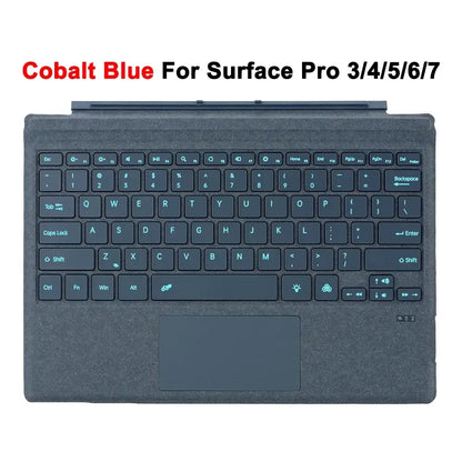 Bluetooth Detachable Slim Cover Keyboard for Microsoft Surface Pro 3–11, Pro X & Pro 7+