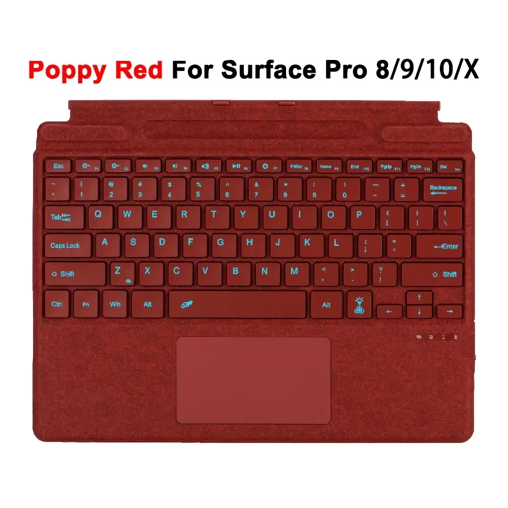 Bluetooth Detachable Slim Cover Keyboard for Microsoft Surface Pro 3–11, Pro X & Pro 7+