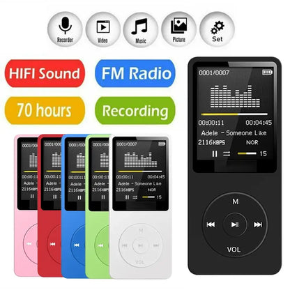 Bluetooth MP3 Player with FM Radio (available in 6 colours)