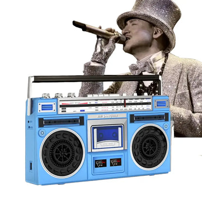Bluetooth USB Cassette Radio Boombox